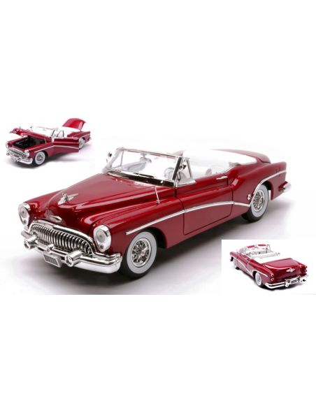 MOTORMAX MTM73129R BUICK SKYLARK CONVERTIBLE METALLIC RED 1:18 Modellino