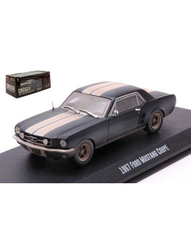 GREENLIGHT GREEN86621 FORD MUSTANG COUPE 1967 CREED MATTLE BLACK 1:24 Modellino