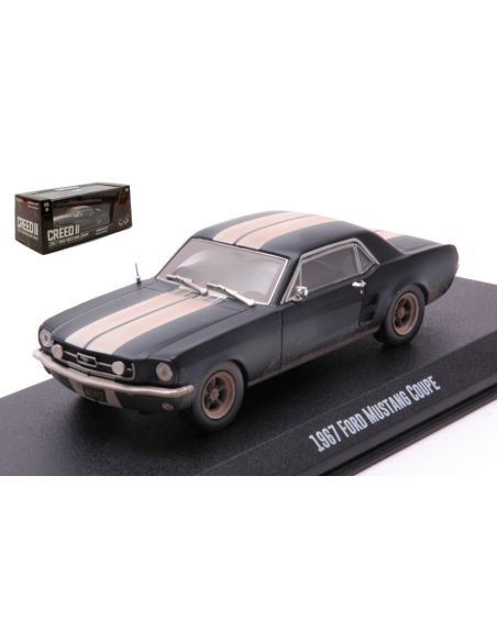 GREENLIGHT GREEN86621 FORD MUSTANG COUPE 1967 CREED MATTLE BLACK 1:24 Modellino