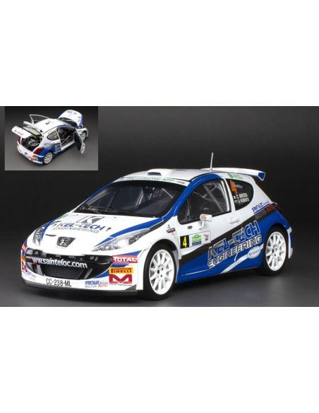 SUNSTAR SS5438 PEUGEOT 207 S2000 N.4 CIRCUIT OF IRELAND 2012 C.BREENE-G.ROBERTS 1:18 Modellino