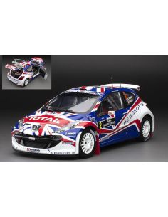 SUNSTAR SS5439 PEUGEOT 207 S2000 N.2 RALLY OF SCOTLAND 2009 K.MEEKE-P.NAGLE 1:18 Modellino