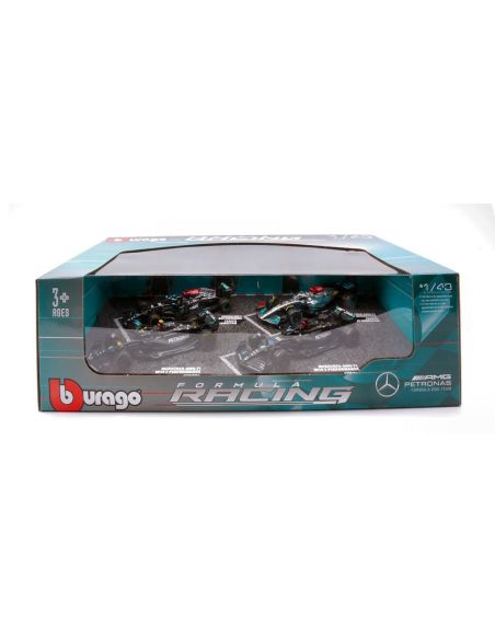 BBURAGO BU38093 SET MERCEDES W12 N.44 + W13 N.44 + W14 N.44 + W14 N.63 1:43 Modellino
