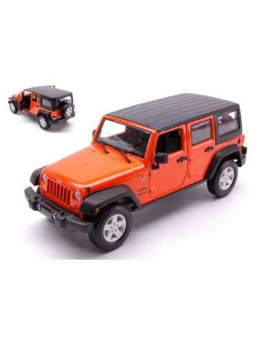 MAISTO MI31268OZ JEEP WRANGLER UNLIMITED 2015 ORANGE 1:24 Modellino