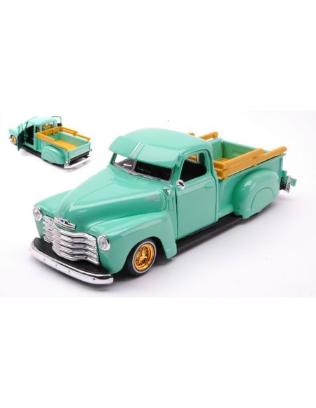 MAISTO MI32545 CHEVROLET 3100 PICKUP 1950 LOWRIDERS 1:24 Modellino