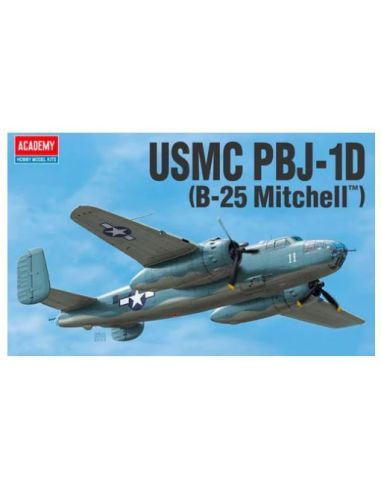 ACADEMY ACD12334 USMC PBJ-1D B-25 MITCHELL KIT 1:48 Modellino