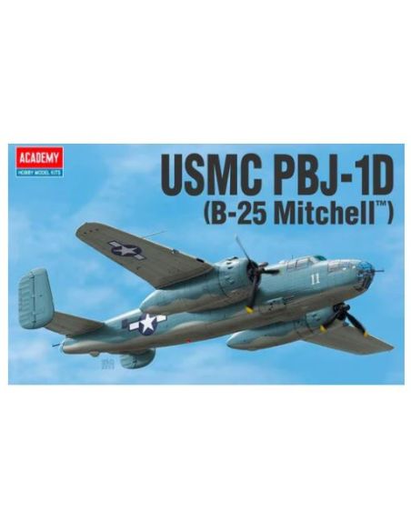 ACADEMY ACD12334 USMC PBJ-1D B-25 MITCHELL KIT 1:48 Modellino