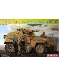 DRAGON D6425 SD.KFZ.250/8 W/7,5 cm K.51 L/24 KIT 1:35 Modellino