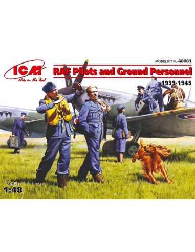 ICM ICM48081 ROYAL AIR FORCE PILOTI E ACCESS. kit 1:48 Modellino