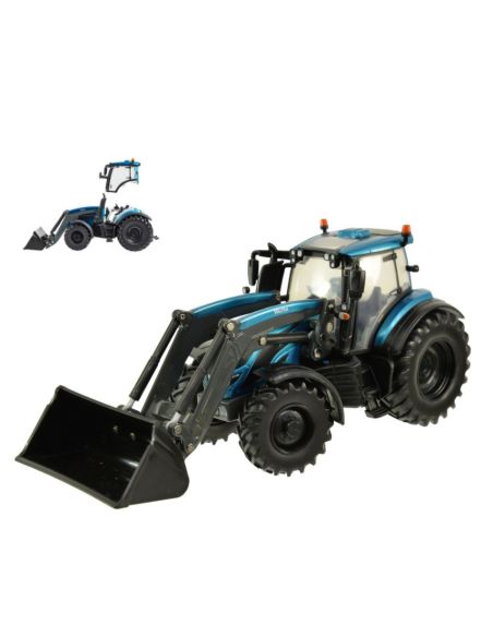 BRITAINS LC43352 VALTRA TRACTOR WITH FRONT LOADER 1:32 Modellino