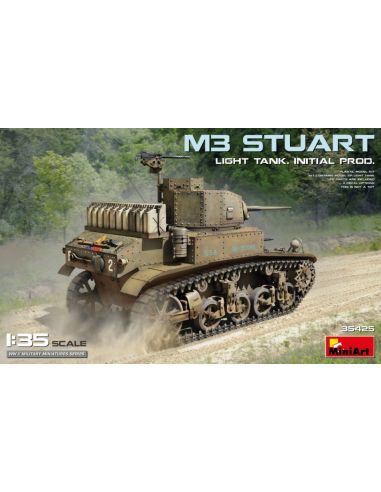 MINIART MIN35425 M3 STUART LIGHT TANK INITIAL PROD. KIT 1:35 Modellino