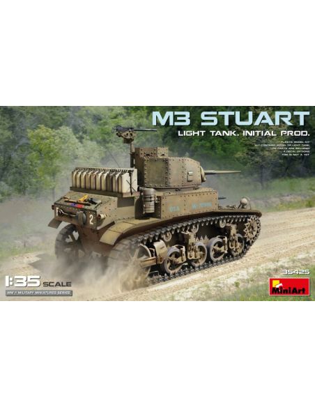 MINIART MIN35425 M3 STUART LIGHT TANK INITIAL PROD. KIT 1:35 Modellino