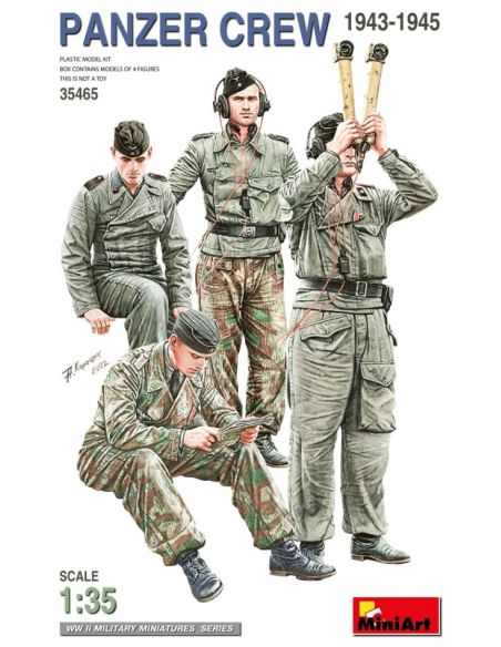MINIART MIN35465 PANZER CREW 1943-1945 KIT 1:35 Modellino