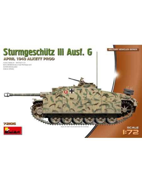 MINIART MIN72106 StuG III Ausf.G APRIL 1943 PROD.KIT 1:72 Modellino