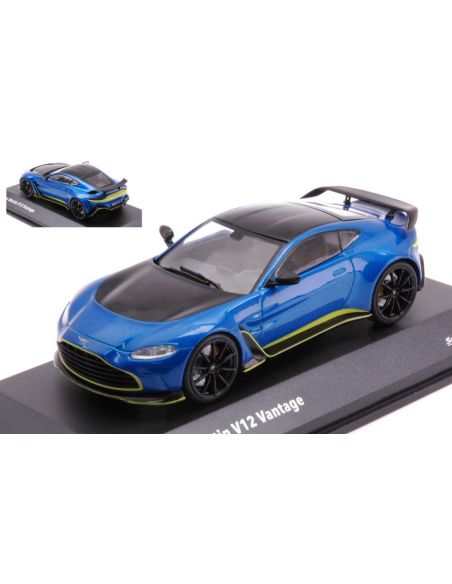SOLIDO SL4314103 ASTON MARTIN V12 VANTAGE 2023 MET.BLUE 1:43 Modellino