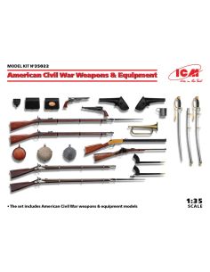 ICM ICM35022 US CIVIL WAR WEAPONS & EQUIPMENT KIT 1:35 Modellino