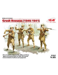 ICM ICM35562 GREEK EVZONES 1940-1941 4 FIGURES KIT 1:35 Modellino