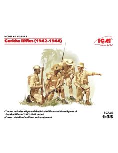 ICM ICM35563 GURKHA RIFLES 1944 4 FIGURES KIT 1:35 Modellino