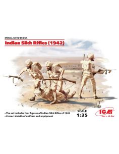 ICM ICM35564 INDIAN SIKH RIFLES 1942 4 FIGURES KIT 1:35 Modellino