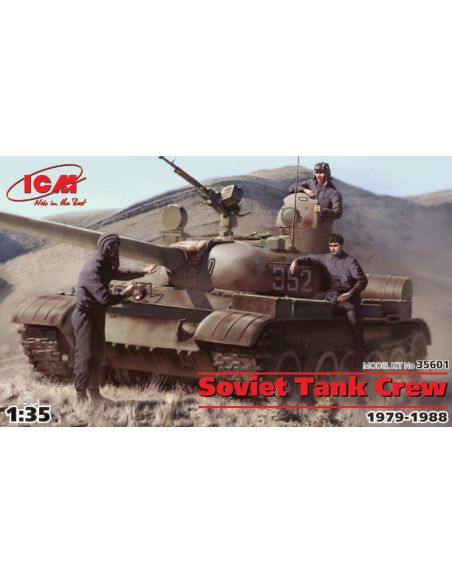 ICM ICM35601 SOVIET TANK CREW 1979-1988 3 FIGURES KIT 1:35 Modellino