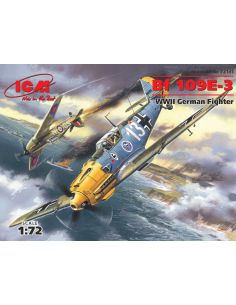 ICM ICM72131 MESSERSCHMITT Bf 109E-3 WWII GERMAN FIGHTER KIT 1:72 Modellino
