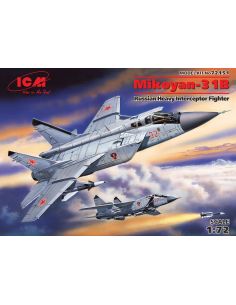 ICM ICM72151 MIKOYAN 31B RUSSIAN HEAVY INTERCEPTOR FIGHTER KIT 1:72 Modellino