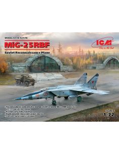 ICM ICM72174 MIG-25 RBF SOVIET RECONNAISSANCE PLANE KIT 1:72 Modellino