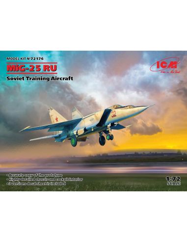 ICM ICM72176 MIG-25 RU SOVIET TRAINING AIRCRAFT KIT 1:72 Modellino