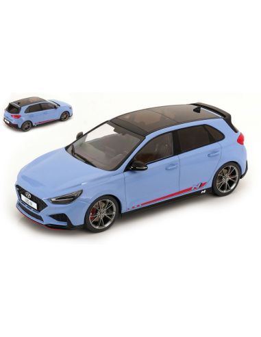 MODELCARGROUP MCG18503 HYUNDAI i30 N LIGHT BLUE 1:18 Modellino