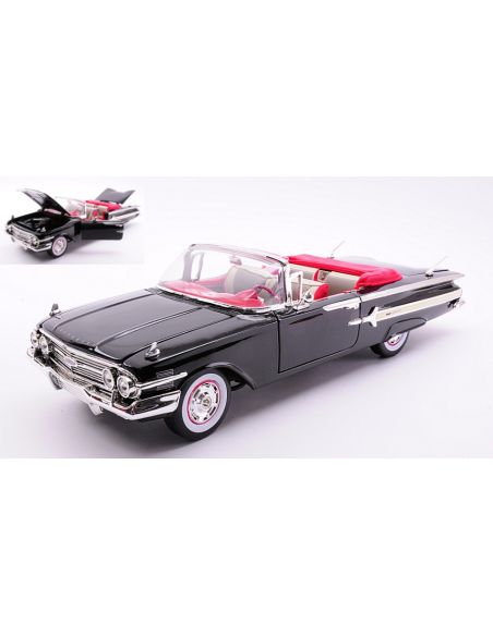 MOTORMAX MTM73110BK CHEVROLET IMPALA 1960 BLACK 1:18 Modellino