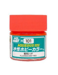 GUNZE GU0101 FLUORESCENT RED GLOSS ml 10 Pz.6 Modellino