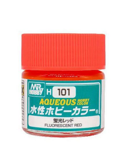 GUNZE GU0101 FLUORESCENT RED GLOSS ml 10 Pz.6 Modellino