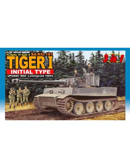 DRAGON D6252 SD KFZ 181 TIGER I KIT Modellino
