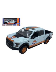 MOTORMAX MTM79665 FORD F-150 RAPTOR 2017 GULF LIVERY 1:24 Modellino