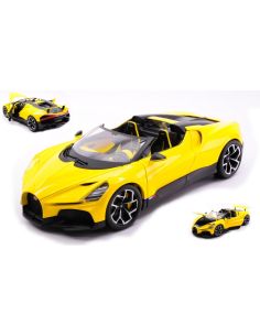 BBURAGO BU11051Y BUGATTI W16 MISTRAL CABRIOLET YELLOW 1:18 Modellino