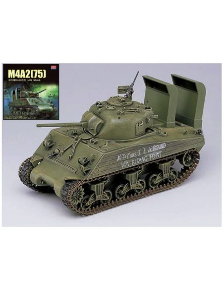 ACADEMY ACD13562 USMC M4A2 (75) PACIFIC THEATER KIT 1:35 Modellino