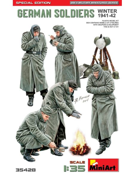 MINIART MIN35428 GERMAN SOLDIERS WINTER 1941-42 KIT 1:35 Modellino