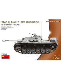 MINIART MIN72103 STUG III AUSF. G FEB 1943 PROD.W/WINTER TRACKS KIT 1:72 Modellino