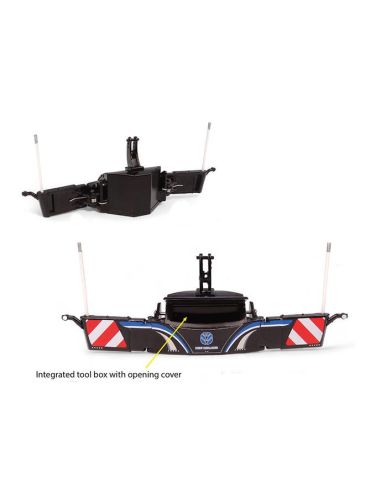 UNIVERSAL HOBBIES UH6685 TRACTOR BUMPER SAFETYWEIGHT NEW HOLLAND VERSION 1:32 Modellino