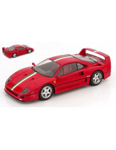 KK SCALE KKDC180696 FERRARI F40 ITALIA DESIGN RED/WHITE/GREEN 1:18 Modellino