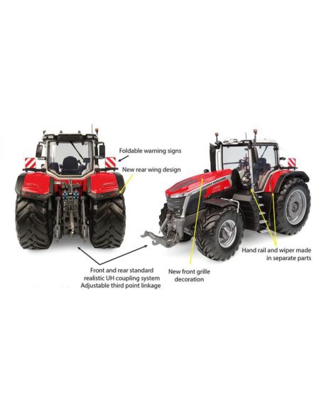 UNIVERSAL HOBBIES UH6710 TRATTORE MASSEY FERGUSON 9S.425 PRODUCTION VERSION 1:32 Modellino
