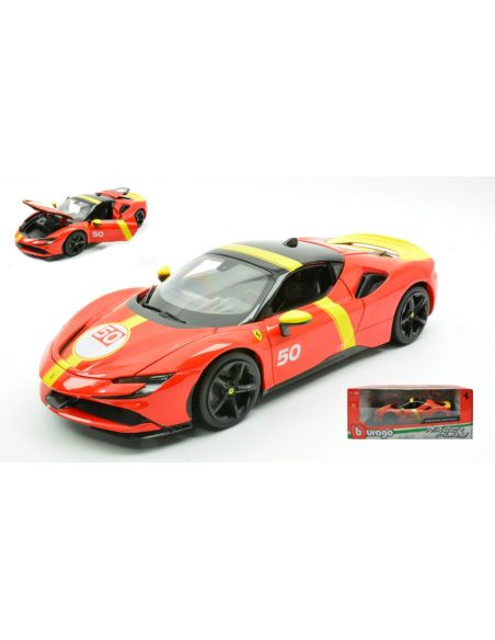 BBURAGO BU16021 FERRARI SF90 STRADALE N.50 ASSETTO FIORANO 1:18 Modellino