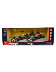 BBURAGO BU38173 SET RED BULL 2024 N.1 MAX VERSTAPPEN + N.11 SERGIO PEREZ 1:43 Modellino