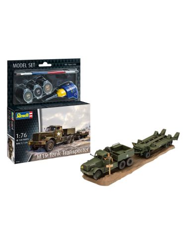 REVELL RV63364 MODEL SET M19 TANK TRANSPORTER KIT 1:76 Modellino