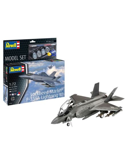 REVELL RV63799 MODEL SET LOCKEED MARTIN F-35 A LIGHTNING II KIT 1:72 Modellino