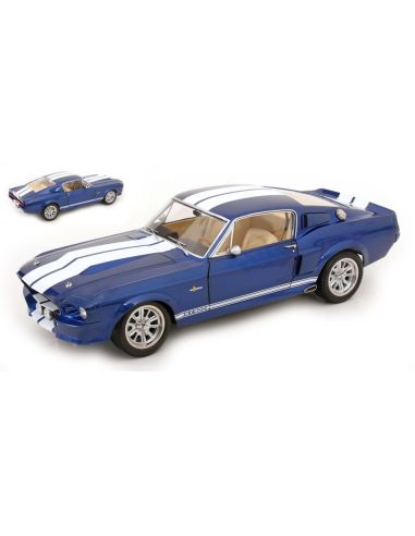 KK SCALE KKDC120174 FORD MUSTANG SHELBY GT500 1967 BLUE/WHITE 1:12 Modellino