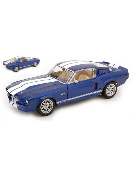 KK SCALE KKDC120174 FORD MUSTANG SHELBY GT500 1967 BLUE/WHITE 1:12 Modellino