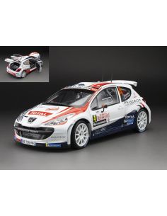 SUNSTAR SS5443 PEUGEOT 207 S2000 N.4 WINNER RALLY AUTOMOBILE MONTE CARLO 2011 1:18 Modellino