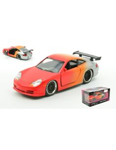 JADA TOYS JADA34663 PORSCHE 911 GT3 PINK SLIPS RED/SILVER 1:32 Modellino