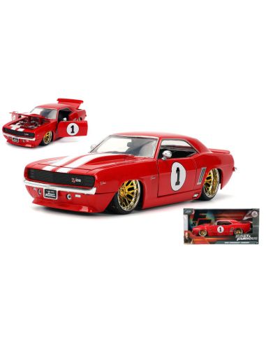 JADA TOYS JADA36151 CHEVROLET CAMARO N.1 FAST & FURIOUS RED/WHITE 1:24 Modellino