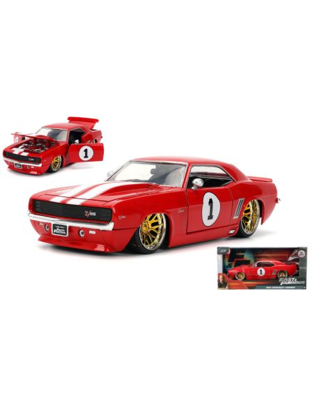 JADA TOYS JADA36151 CHEVROLET CAMARO N.1 FAST & FURIOUS RED/WHITE 1:24 Modellino